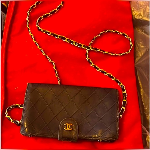 CHANEL Handbags - SOLD Authentic WOC Large Timeless Wild Stitch Chanel Leather Wallet Snap Closure